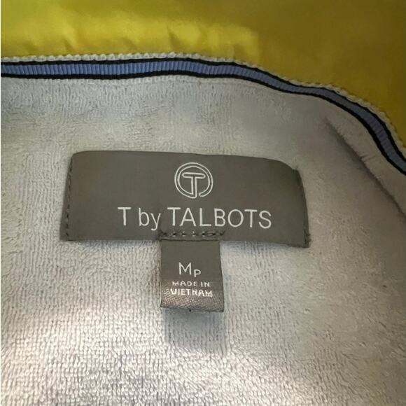 Talbots Vest in Blue w/Terry Cloth Lining Zipper and Hook and Eye Close Size MP - Picture 6 of 8